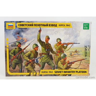 Zvezda Figúrky Soldati Vojaci Vojenská sovietska pešia čata / 1:72