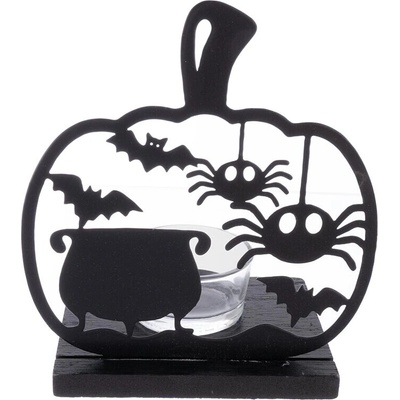 Dakls Happy Halloween svícen černá