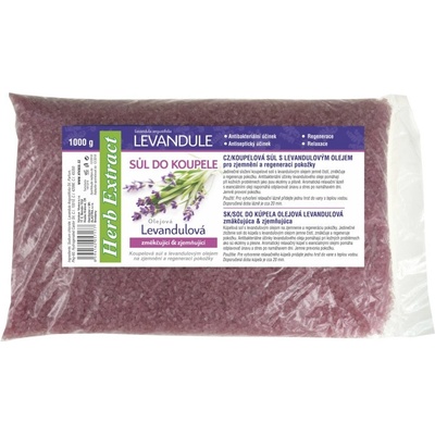 Herb Extract soľ do kúpeľa Levanduľová 1000 g