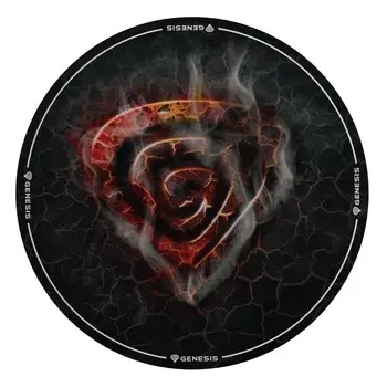 Image 1 of NATEC Протектор за под, Genesis Protective Floor Mat Tellur 400 Round Lava 100cm (NDG-2064)