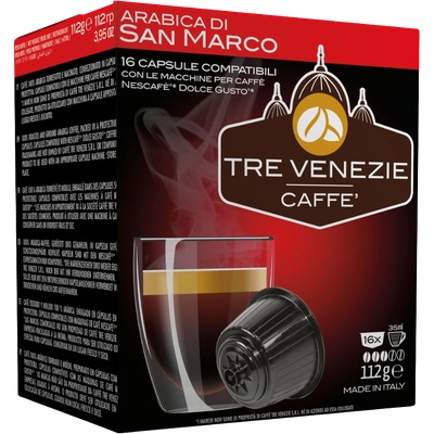 Кафе капсули Tre Venecia Dolce Gusto San Marco Arabica, 16бр