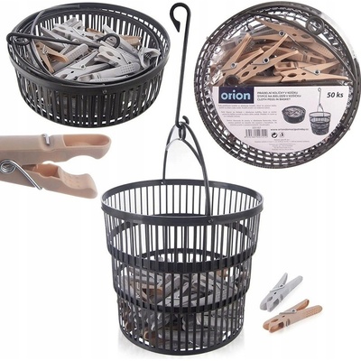 Orion prádelní kolíčky v košíku 50 ks – Zboží Mobilmania