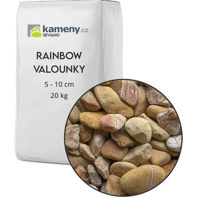 Okrasné kameny Rainbow valounky Vyberte si balení: 20 kg, Vyberte si velikostní frakci: 5 - 10 cm – Sleviste.cz