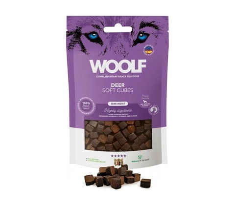 Woolf Soft Cubes Deer 100 g