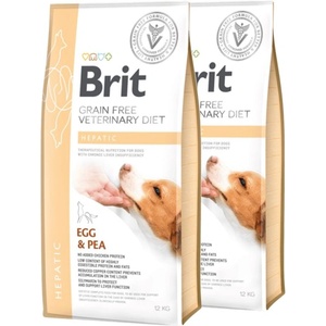 Brit Veterinary Diets GF dog Hepatic 2 x 12 кг