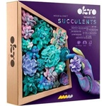 Wiky OKTO Tenderness Художествен комплект за моделиране сукуленти в дървена рамка 21x21 см (034376)