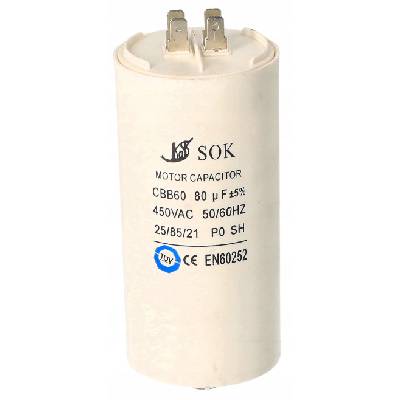SOK Kondenzátor rozběhový CBB60 80UF 450V