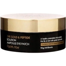 Farm Stay 24K Gold and Peptide Perfect Ampoule Eye Patch oční lístky 60 ks