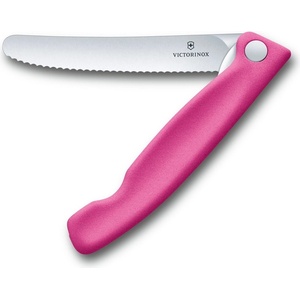 Victorinox Кухненски нож Victorinox Swiss Classic, 11 см, неръждаема стомана, сгъваем, розов (6.7836.F5B)