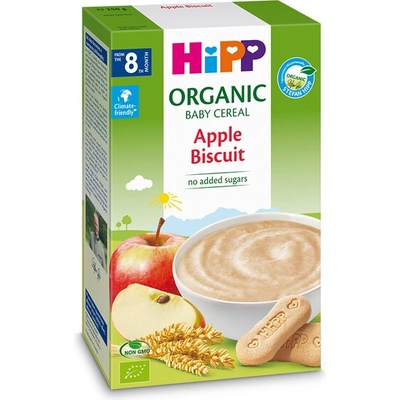 HiPP Био Инстантна каша ябълка и бисквити 250 гр. - 8 месеца