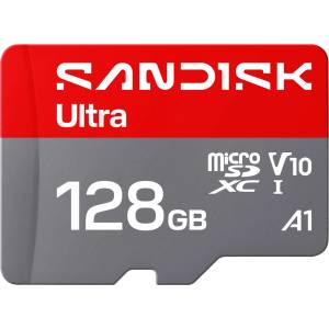 SanDisk microSDXC Ultra 128GB A1/V10 (SDSQUJQ-128G-GZ6MA)