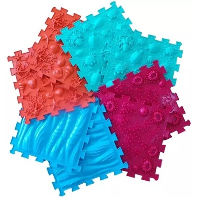 Ortho Puzzle Ortho Puzzle: Ортопедичен масажен килим комплект, 8 части - Море (ORT-SEA)