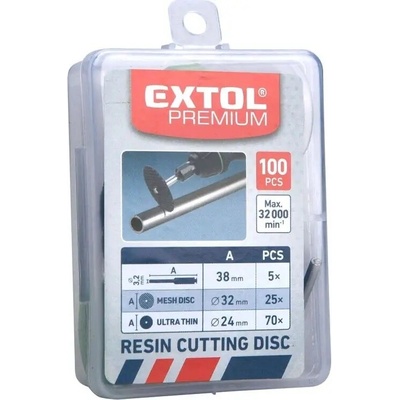Řezací kotouč Extol Craft 38 mm 100 ks