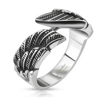 Šperky4U ocelový prsten křídla OPR0138