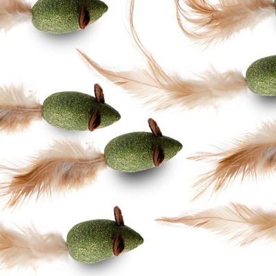 JK Animals myška s pierkom zo šanty 4,3 cm / 12 ks