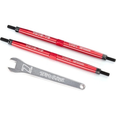 Traxxas spojovačka 124 mm hliníková červená 2