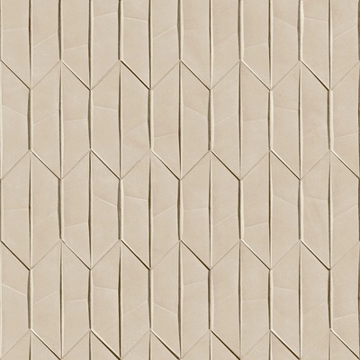 Grandeco, A65002, Béžová vliesová 3D geometrická tapeta na zeď, rozměry 0,53 x 10,05 m