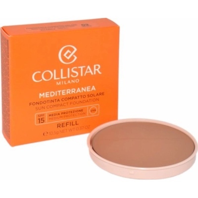 Collistar Mediterranea Sun Compact Foundation REFILL pudrový make up SPF15 02 Ischia 10,5 g