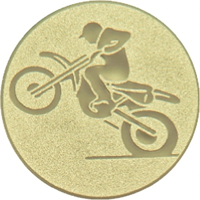 Emblém motocros zlato 50 mm