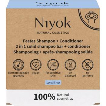 Niyok Твърд шампоан и балсам 2 в 1 Sensitive, 80 g