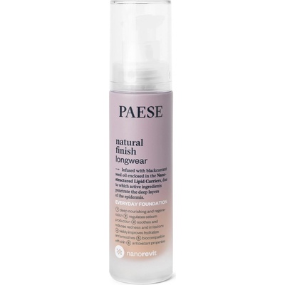 Paese Nanorevit Natural Finish Longwear Everyday Foundation Dlhotrvajúci make-up s prirodzeným finishom 03 Sand 30 ml