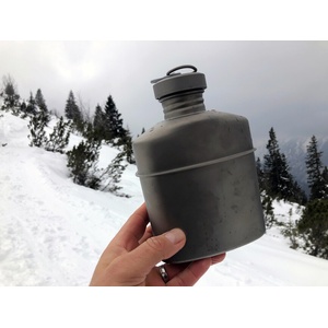 Origin Outdoors Кантар Origin Outdoors Титаниев кантар с карабинер и чанта за носене 1 л (562111)