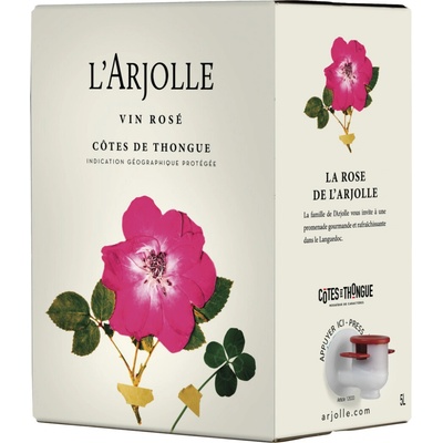 La Rose de L' Arjolle Cotes de Thongue IGT 2024 12% 5 l (čistá fľaša)