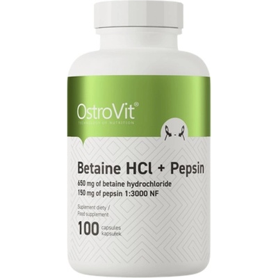OstroVit Betaine HCl + Pepsin [100 капсули]