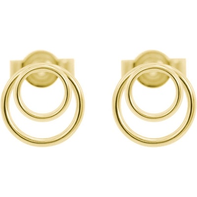 Eppi zlaté napichovacie krúžky Clemo E37157