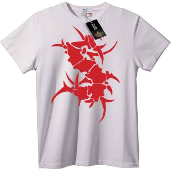 NOONEBRAND Червен Символ Т-Шърт - 2XL, White