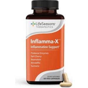 LifeSeasons Inflamma-X | with Turmeric, Boswellia & Bromelain [60 капсули]