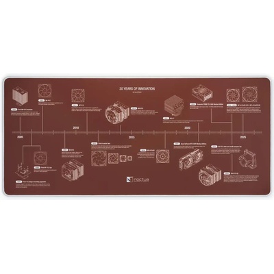 Noctua Подложка за мишка Noctua NP-DM3, 20-Year Anniversary Desk mat, Кафява (NP-DM3)