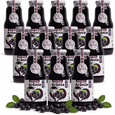Zamio 100% BIO šťava Arónia 12 x 300 ml