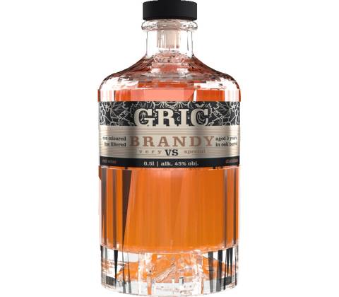 Grič BRANDY 45% 0,5 l (kartón)