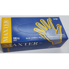 MAXTER nitrilové LONG 100 ks modré