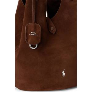 Ralph Lauren шопинг чанта дамска от велур (428P23824)
