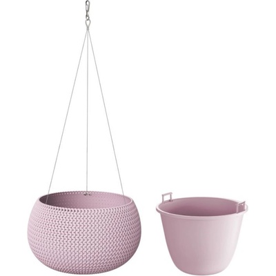 Prosperplast Závesný kvetináč Splofy Bowl 23,9 cm fialový