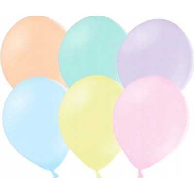 Balónky PartyDeco Strong Pastel Mix 12 cm
