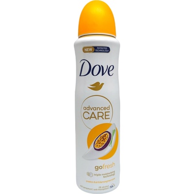Dove дезодорант дамски, Go fresh, Passion fruit & Lemongrass, 150мл