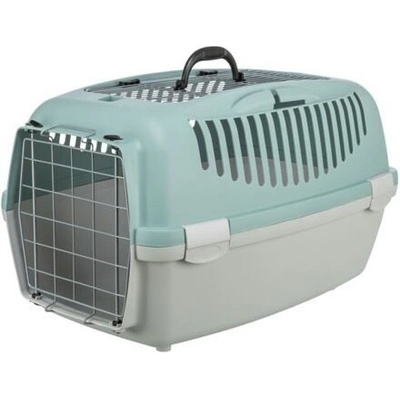 Trixie Transportní box CAPRI 3 Open Top S 40 x38 x 61 cm výklopné otevírání, světlešedá/šalvějová
