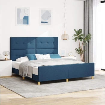 vidaXL Postel Modrá Textil