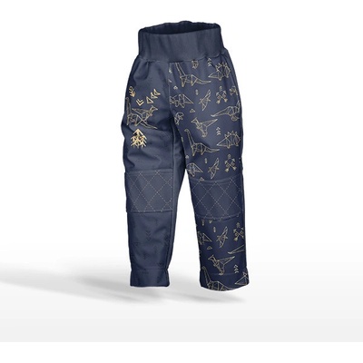 Takoy Panel so strihom 170 softshell nohavice geometrické dinosaury