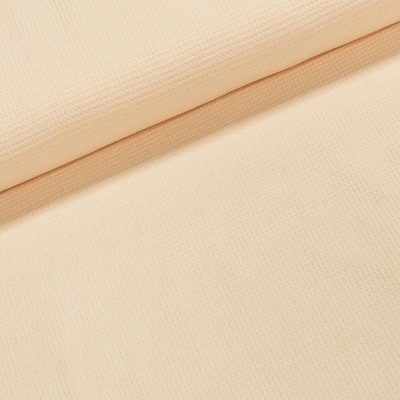 Bavlněné plátno / vaflová drobná vazba 3937-716 jednobarevná světlá meruňková, š.150cm (látka v metráži)
