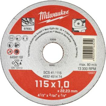 Milwaukee řezný kotouč 115x1 mm 4932451474