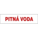 ČERVA EXPORT IMPORT a. s CERVA 12437 T. / Табела за безопасност "ПИТЕЙНА ВОДА" - 20.5x8.5 см (9903002999999)
