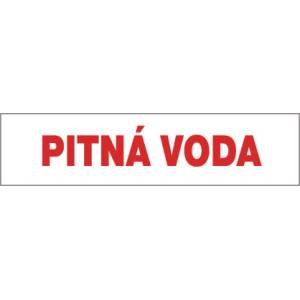 ČERVA EXPORT IMPORT a. s CERVA 12437 T. / Табела за безопасност "ПИТЕЙНА ВОДА" - 20.5x8.5 см (9903002999999)