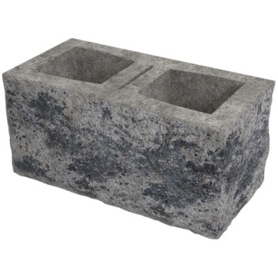 DITON Okrasná tvárnice čtyřstranná E 400x200x190 mm černo-bílá