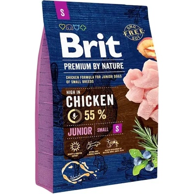 Brit Premium by Nature Junior S - За кученца от малки породи с 55% Пилешко