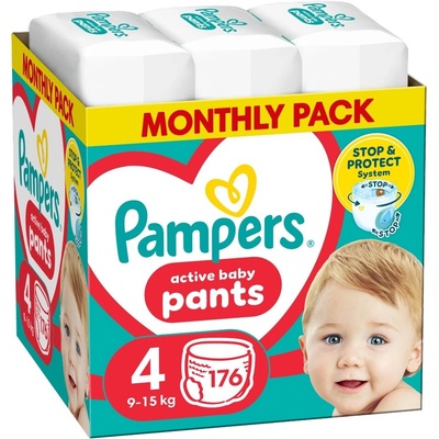 Pampers Pants месечен пакет памперси 9-15kg Maxi 4 (176бр. ) (81748890)