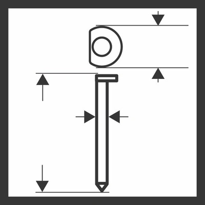 BOSCH Klinec DA so zápustnou hlavou, SK64-34 44G 2608200521
